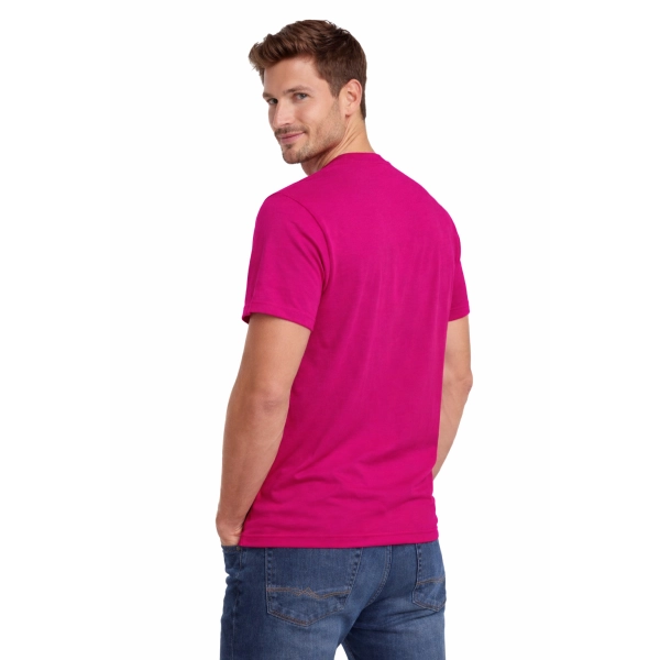 Męska koszulka T-shirt 100% miękka bawełna różowa roz. 3XL